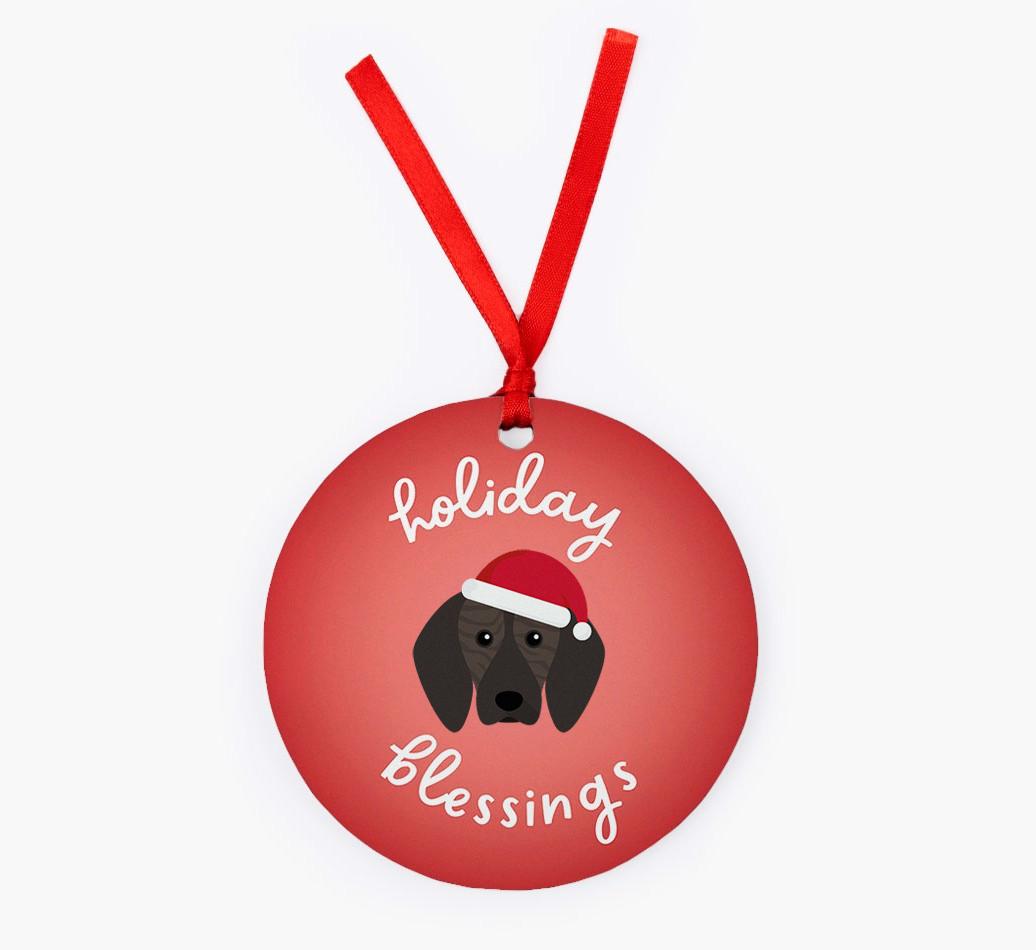 Holiday Blessings: Personalized {breedFullName} Christmas Decoration