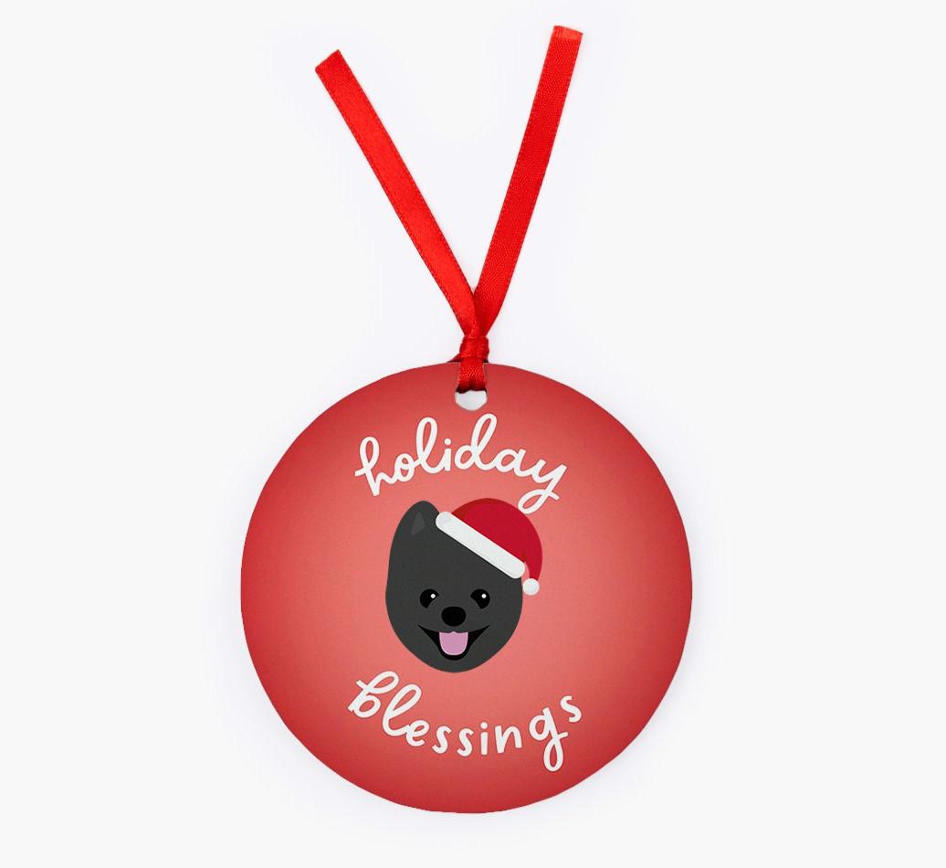 Holiday Blessings: Personalized {breedFullName} Christmas Decoration
