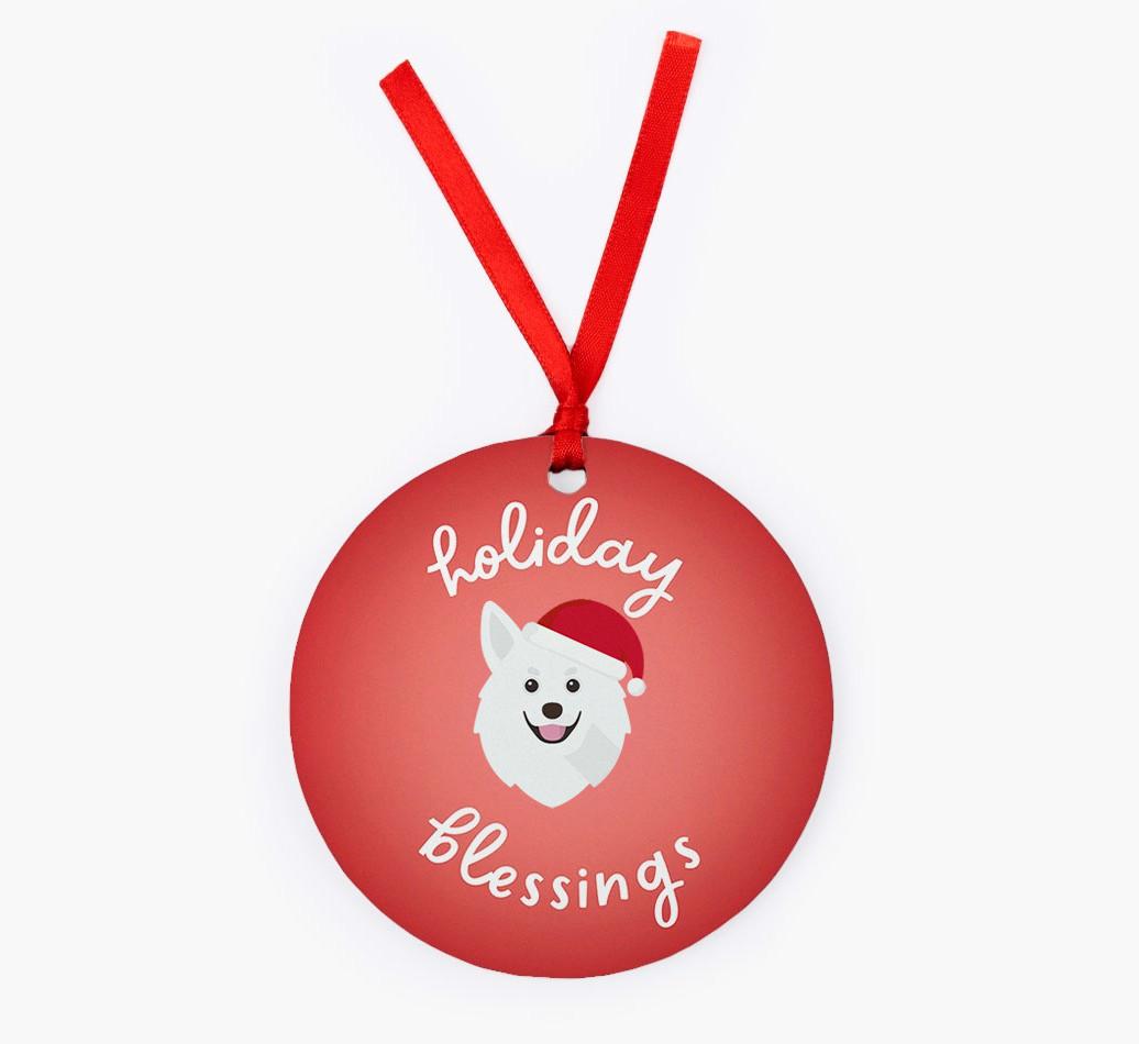 Holiday Blessings: Personalized {breedFullName} Christmas Decoration
