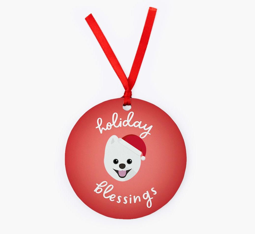 Holiday Blessings: Personalized {breedFullName} Christmas Decoration