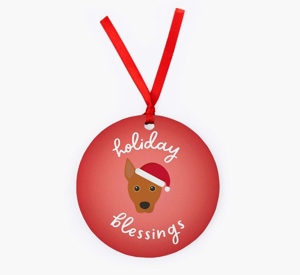 Holiday Blessings: Personalized {breedFullName} Christmas Decoration