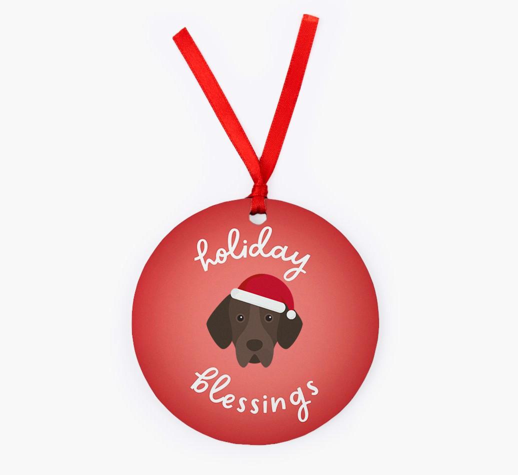 Holiday Blessings: Personalized {breedFullName} Christmas Decoration