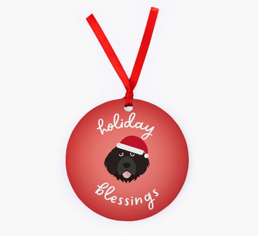 Holiday Blessings: Personalized {breedFullName} Christmas Decoration