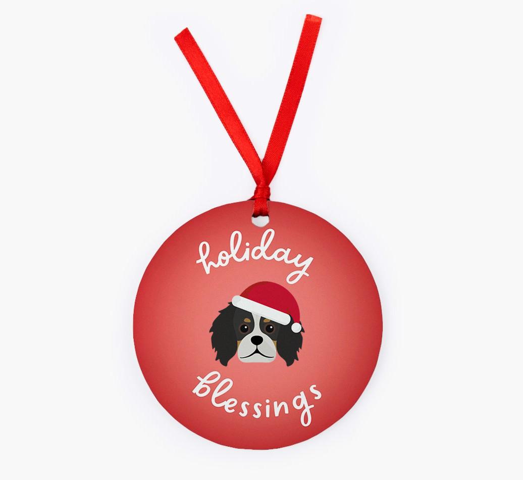 Holiday Blessings: Personalized {breedFullName} Christmas Decoration