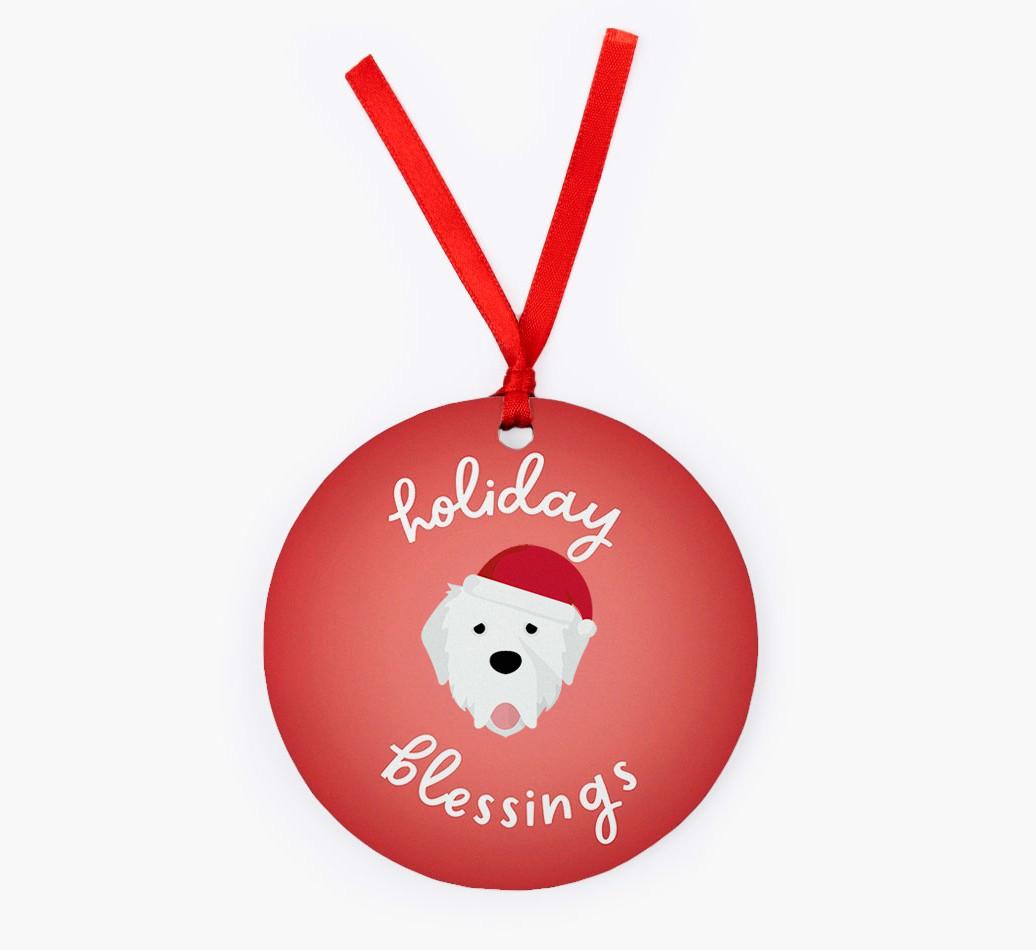 Holiday Blessings: Personalized {breedFullName} Christmas Decoration