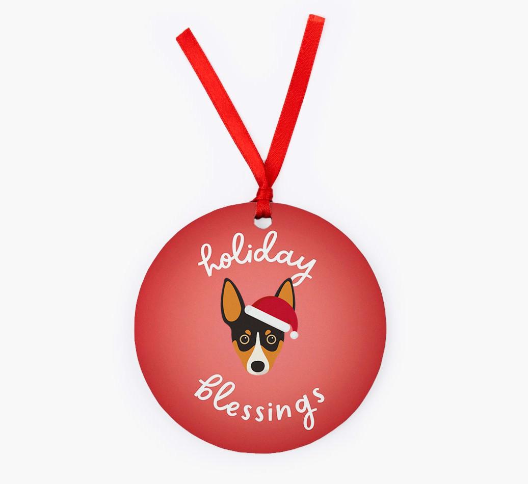 Holiday Blessings: Personalized {breedFullName} Christmas Decoration