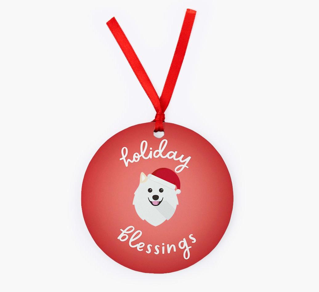 Holiday Blessings: Personalized {breedFullName} Christmas Decoration