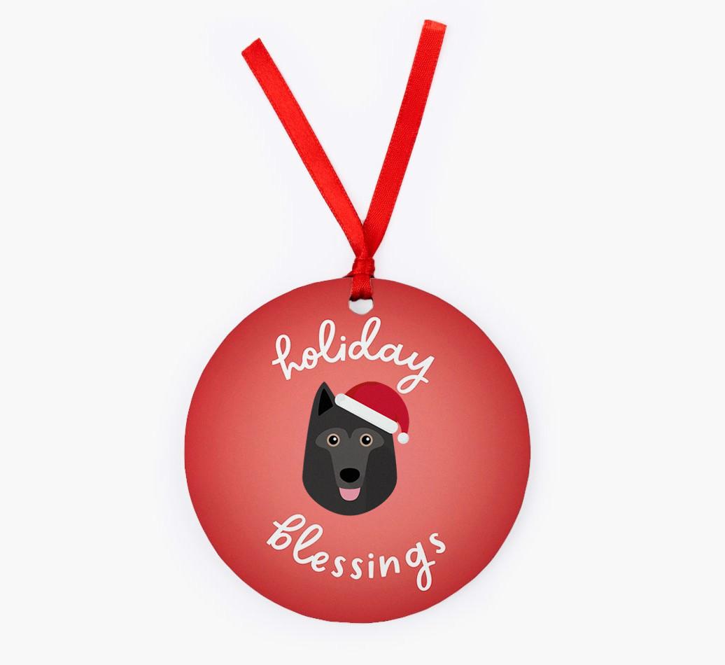 Holiday Blessings: Personalized {breedFullName} Christmas Decoration