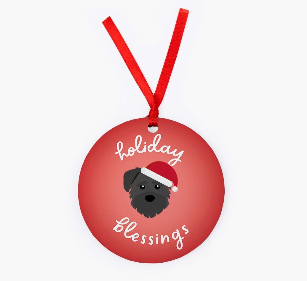 Holiday Blessings: Personalized {breedFullName} Christmas Decoration