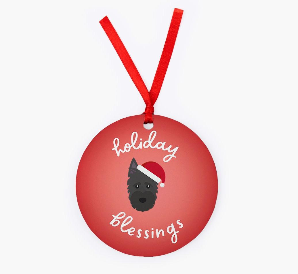 Holiday Blessings: Personalized {breedFullName} Christmas Decoration