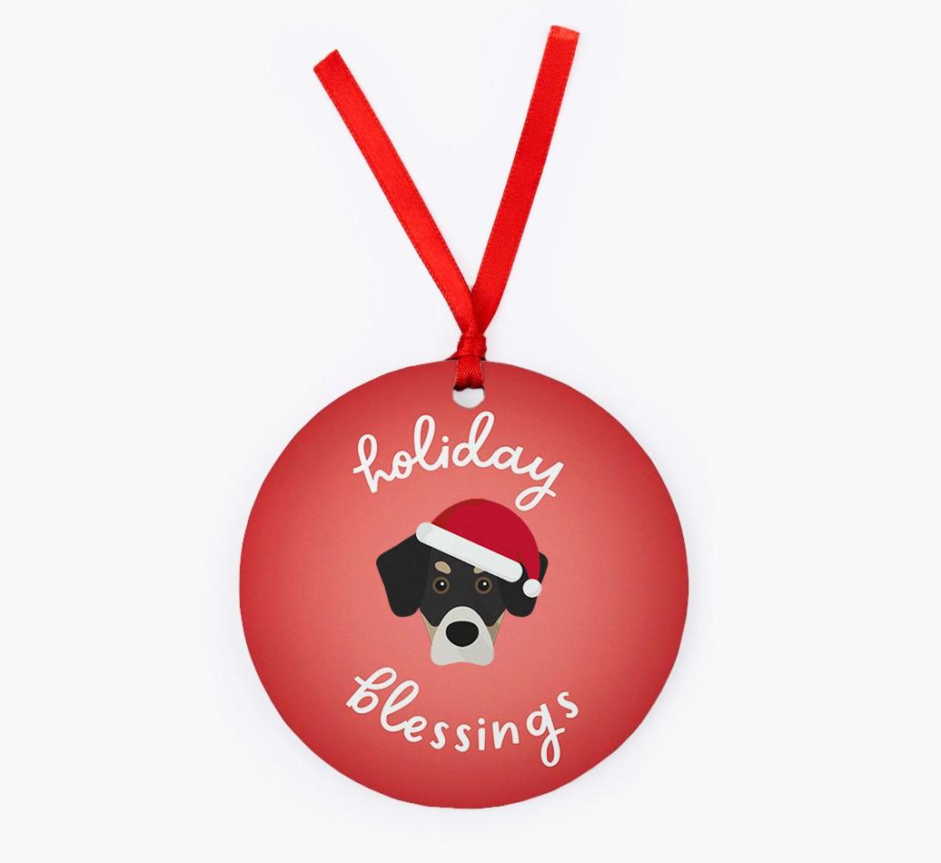Holiday Blessings: Personalized {breedFullName} Christmas Decoration