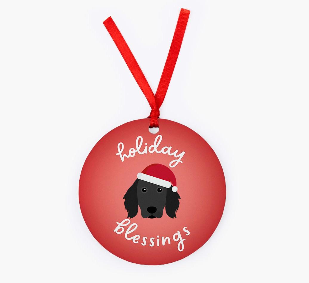 Holiday Blessings: Personalized {breedFullName} Christmas Decoration