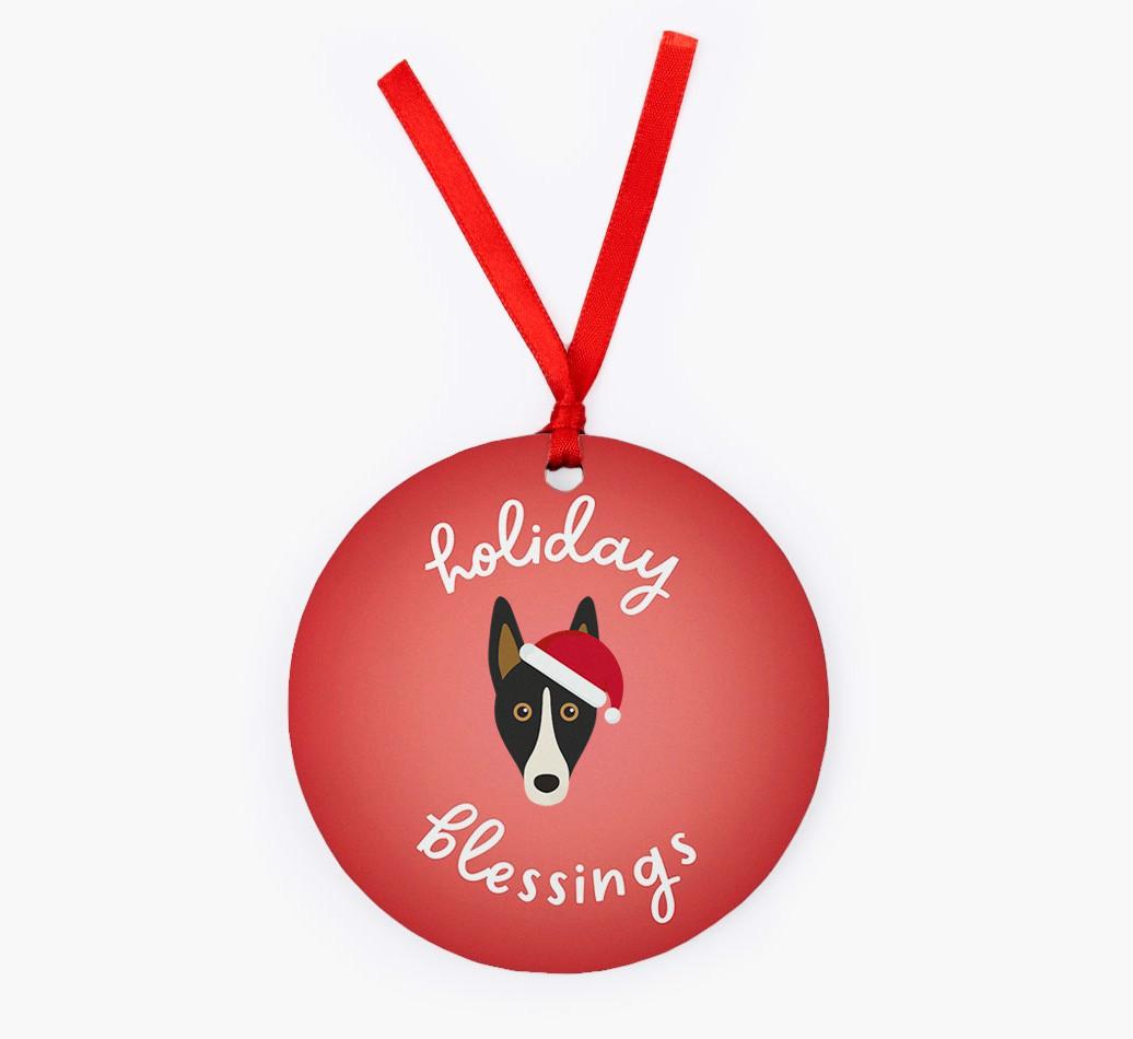 Holiday Blessings: Personalized {breedFullName} Christmas Decoration