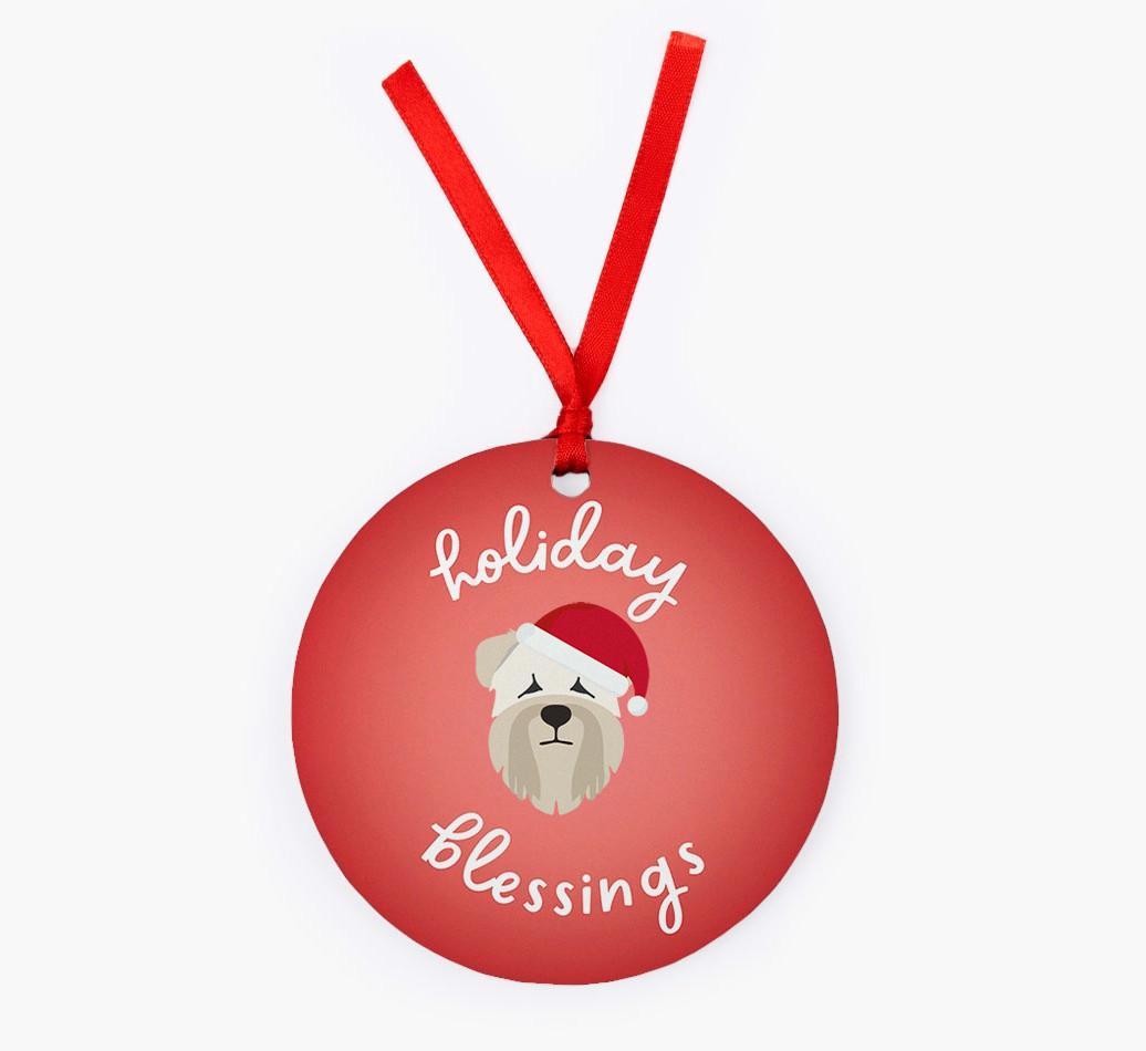Holiday Blessings: Personalized {breedFullName} Christmas Decoration