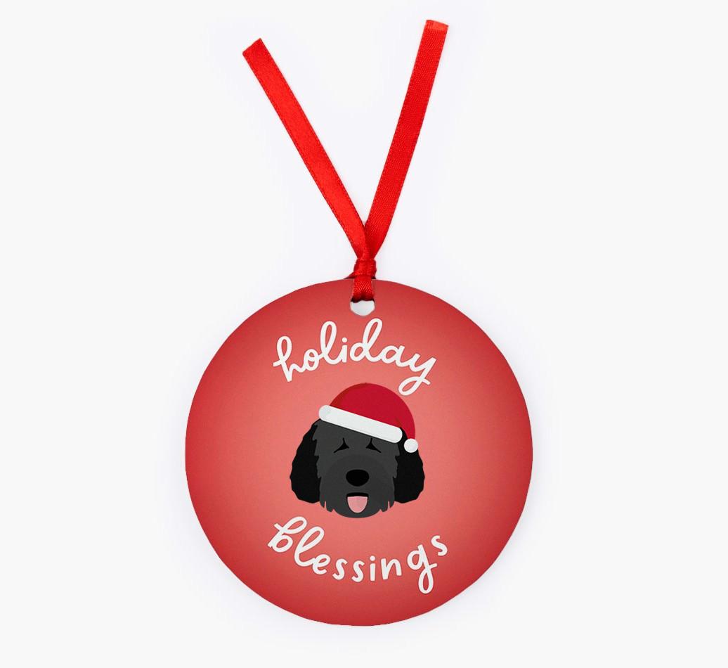 Holiday Blessings: Personalized {breedFullName} Christmas Decoration