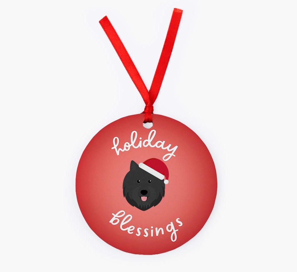 Holiday Blessings: Personalized {breedFullName} Christmas Decoration