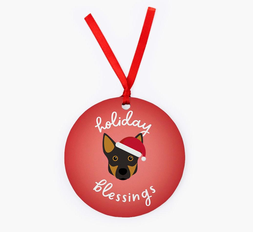 Holiday Blessings: Personalized {breedFullName} Christmas Decoration