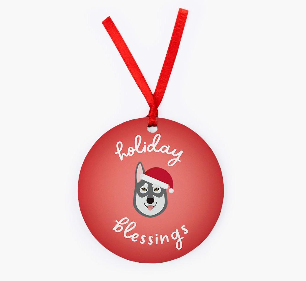 Holiday Blessings: Personalized {breedFullName} Christmas Decoration