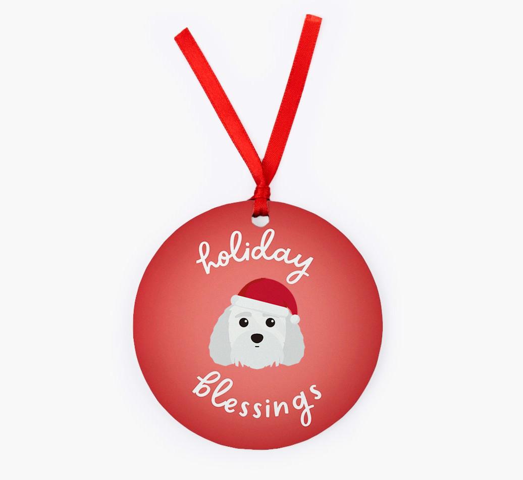 Holiday Blessings: Personalized {breedFullName} Christmas Decoration