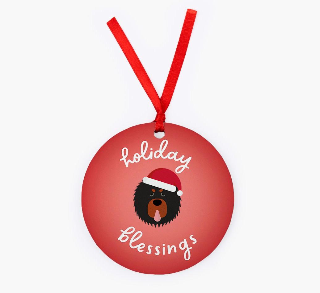 Holiday Blessings: Personalized {breedFullName} Christmas Decoration