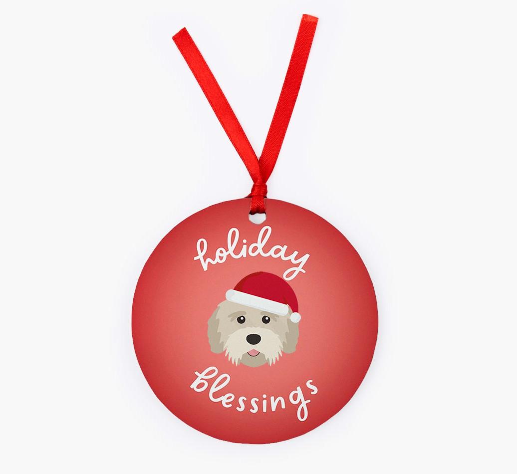 Holiday Blessings: Personalized {breedFullName} Christmas Decoration