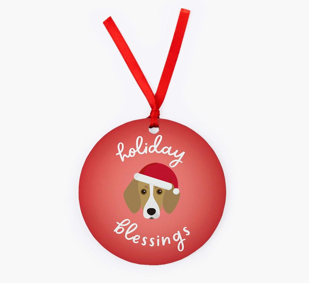 Holiday Blessings: Personalized {breedFullName} Christmas Decoration