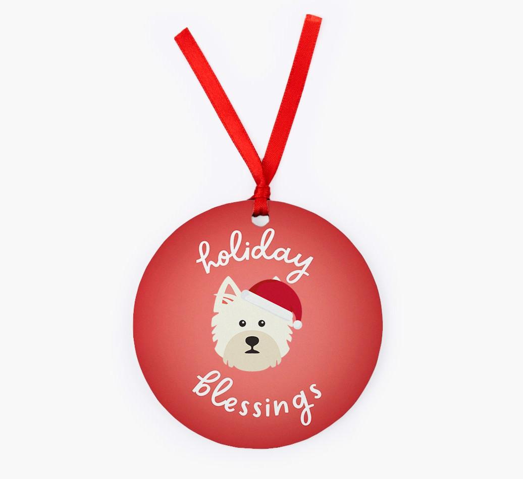 Holiday Blessings: Personalized {breedFullName} Christmas Decoration