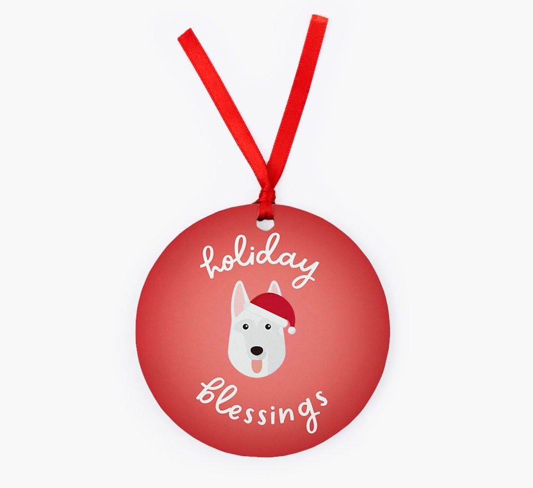 Holiday Blessings: Personalized {breedFullName} Christmas Decoration