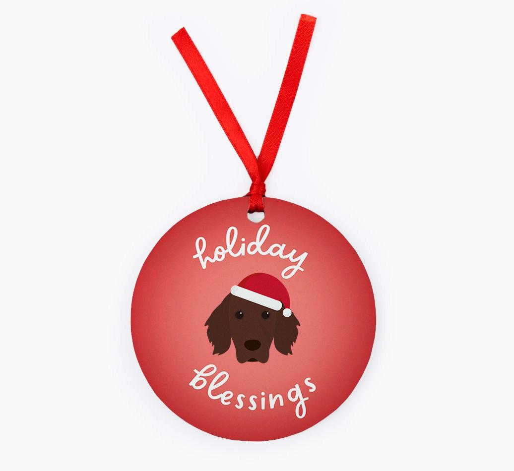 Holiday Blessings: Personalized {breedFullName} Christmas Decoration