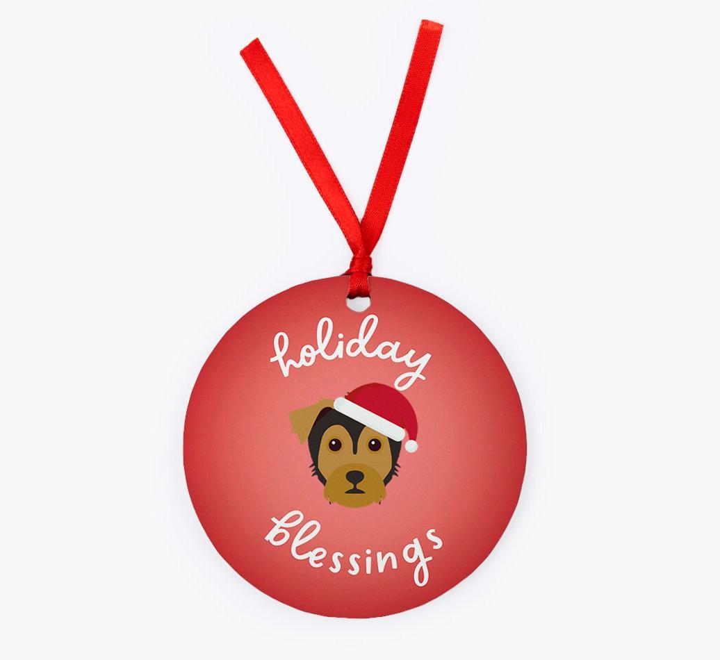 Holiday Blessings: Personalized {breedFullName} Christmas Decoration