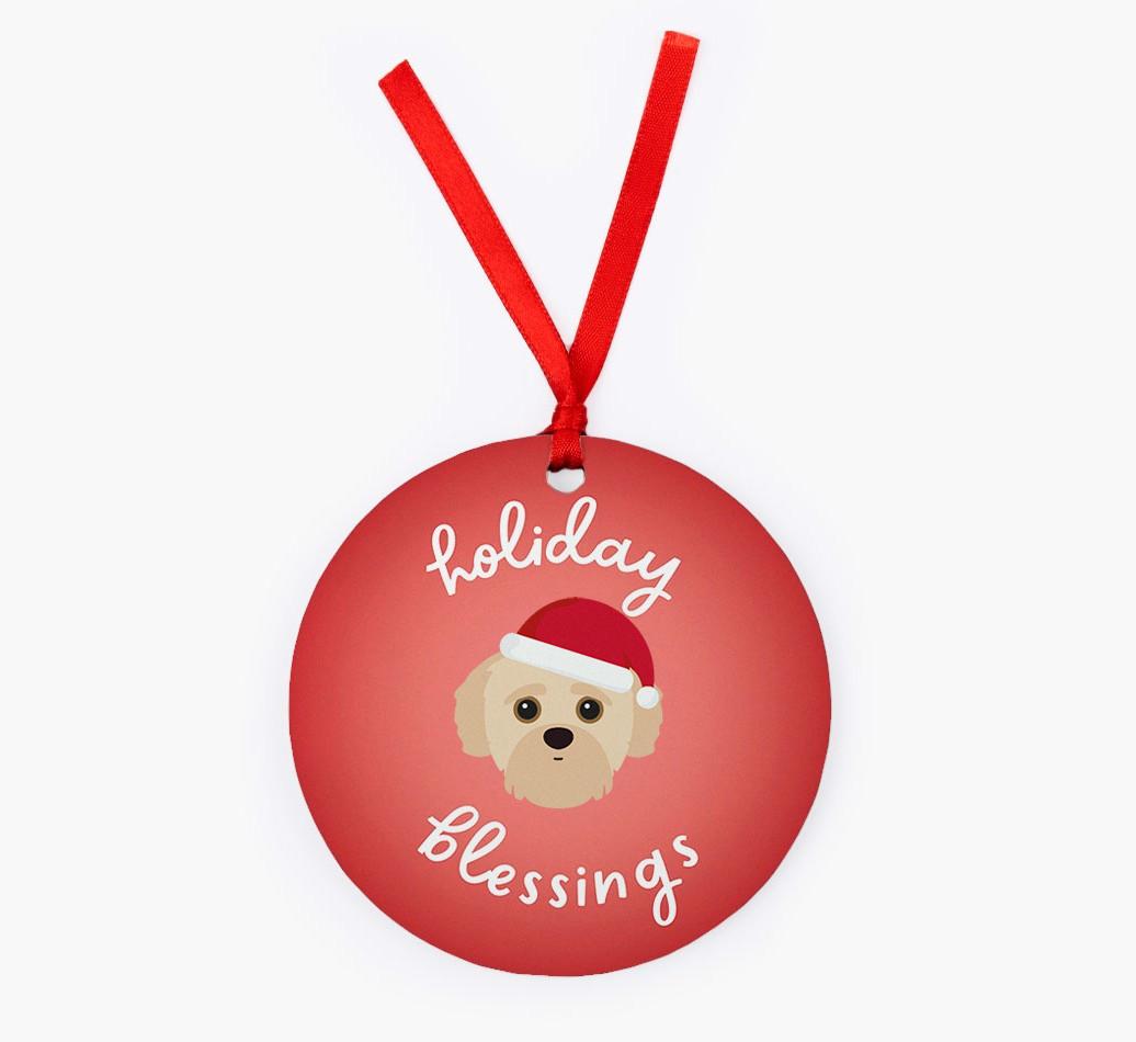 Holiday Blessings: Personalized {breedFullName} Christmas Decoration