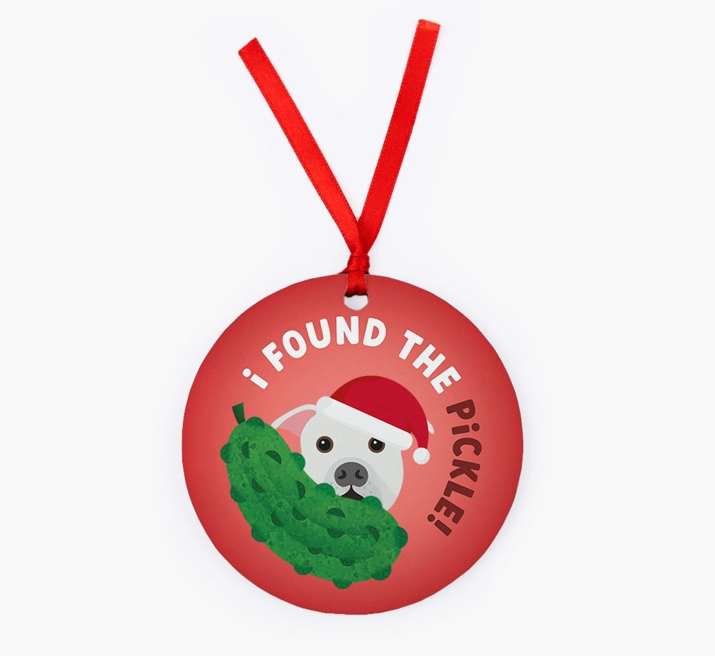 Christmas Pickle: Personalized {breedFullName} Christmas Decoration