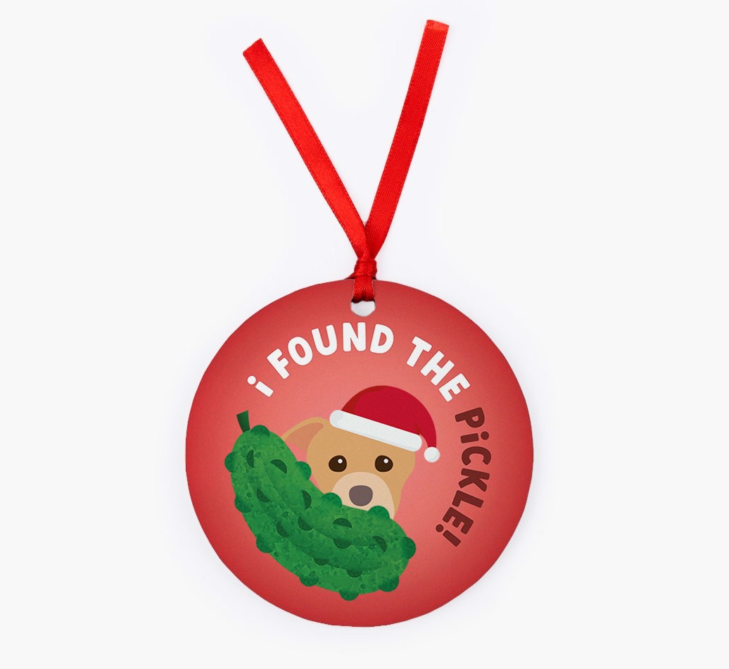 Christmas Pickle: Personalized {breedFullName} Christmas Decoration