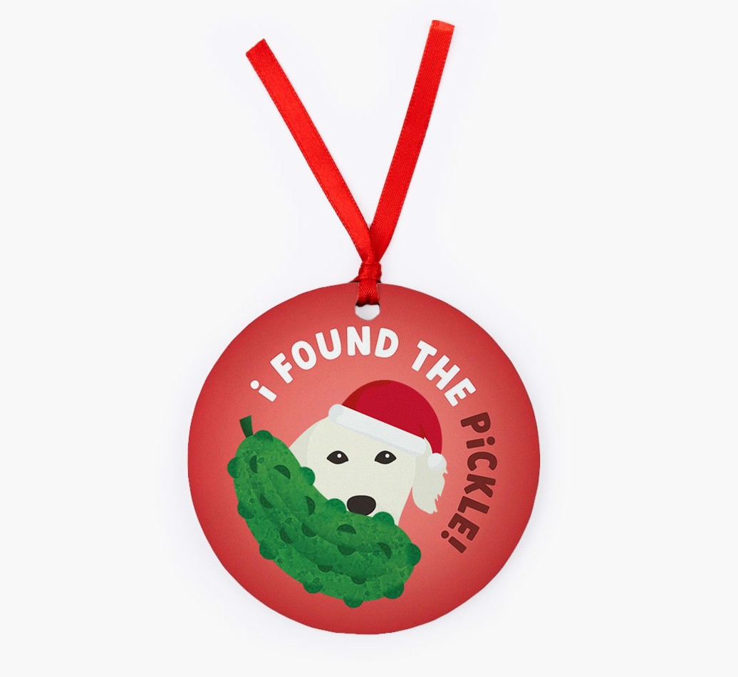 Christmas Pickle: Personalized {breedFullName} Christmas Decoration