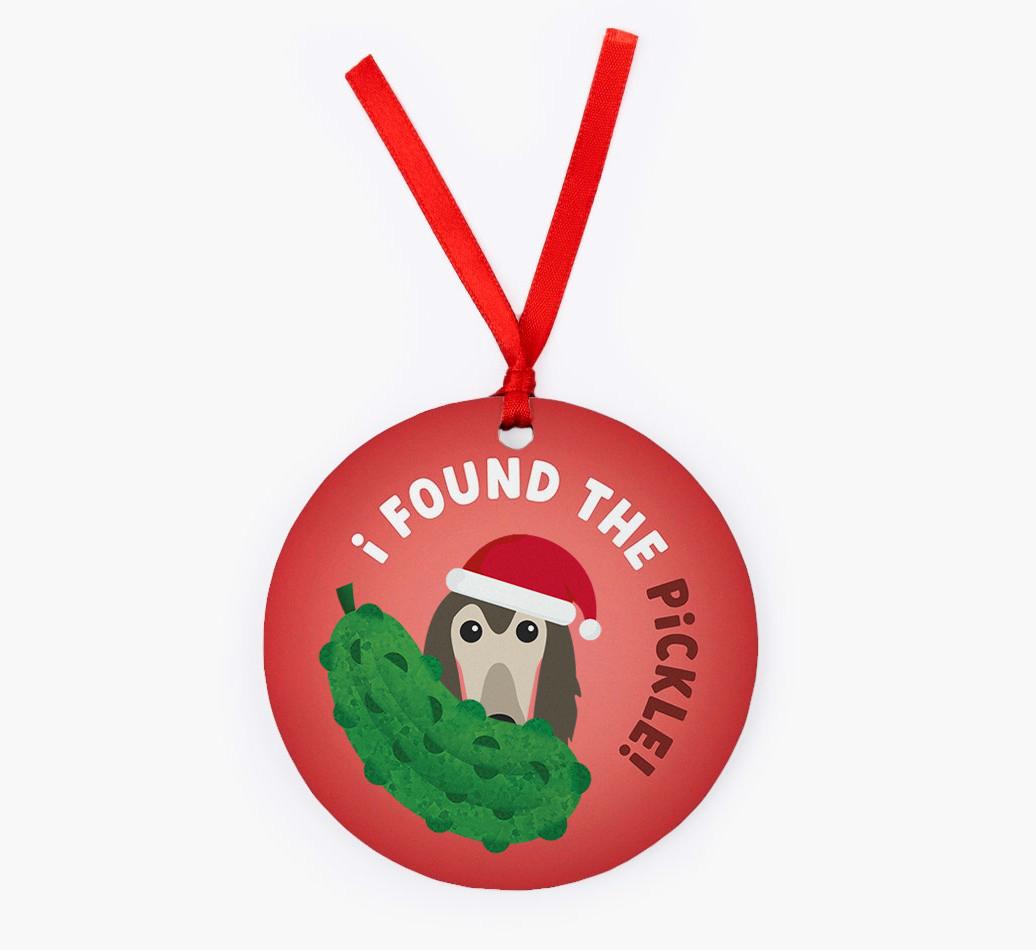 Christmas Pickle: Personalized {breedFullName} Christmas Decoration