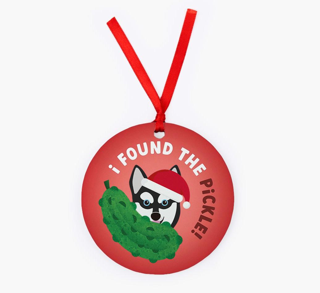Christmas Pickle: Personalized {breedFullName} Christmas Decoration