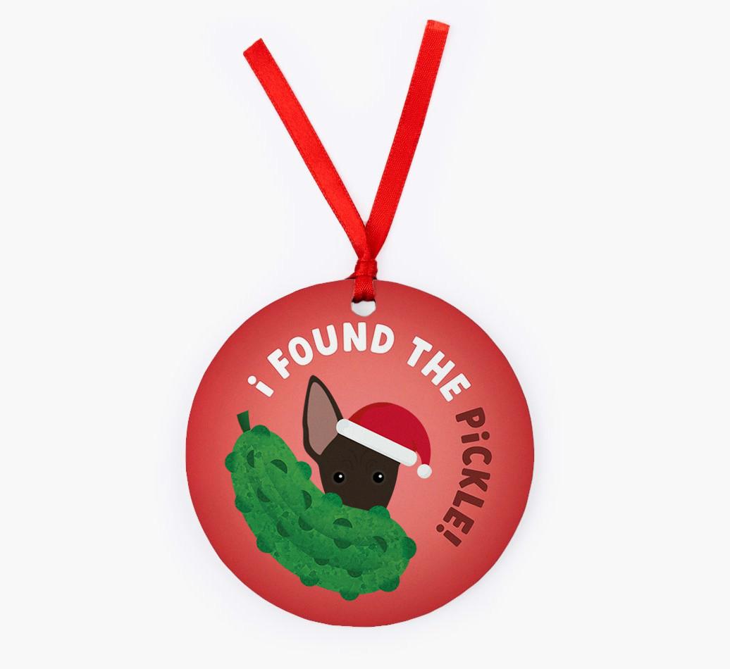 Christmas Pickle: Personalized {breedFullName} Christmas Decoration