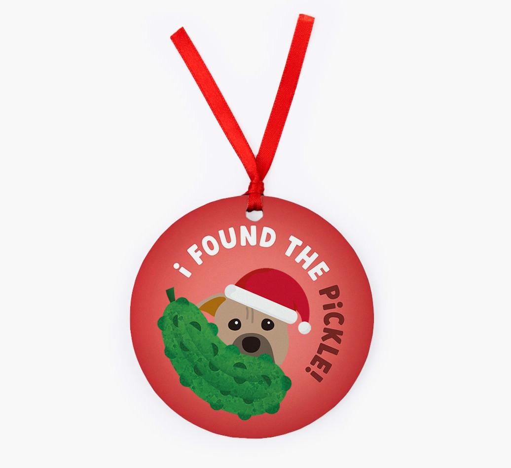 Christmas Pickle: Personalized {breedFullName} Christmas Decoration