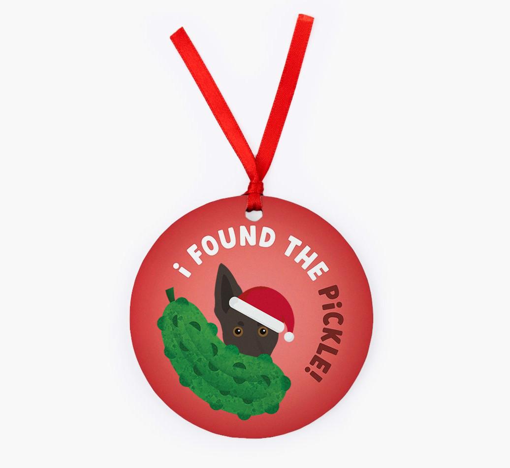 Christmas Pickle: Personalized {breedFullName} Christmas Decoration
