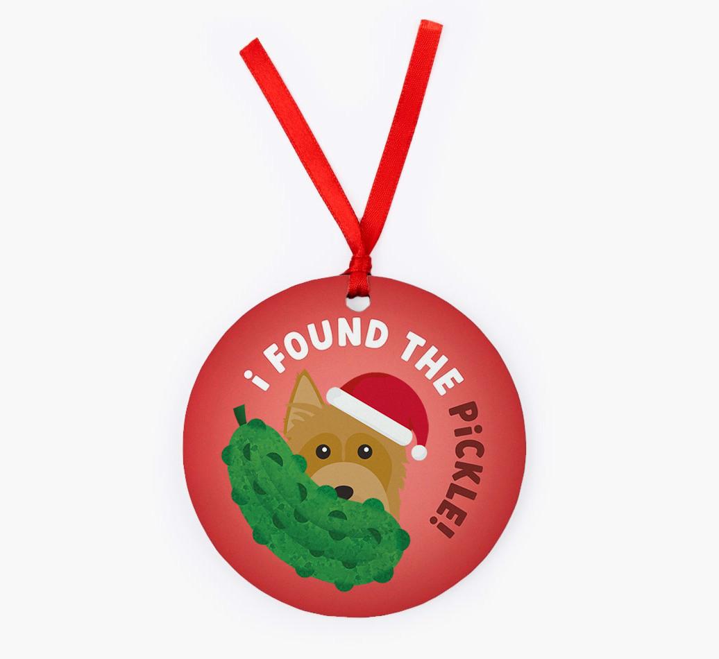 Christmas Pickle: Personalized {breedFullName} Christmas Decoration