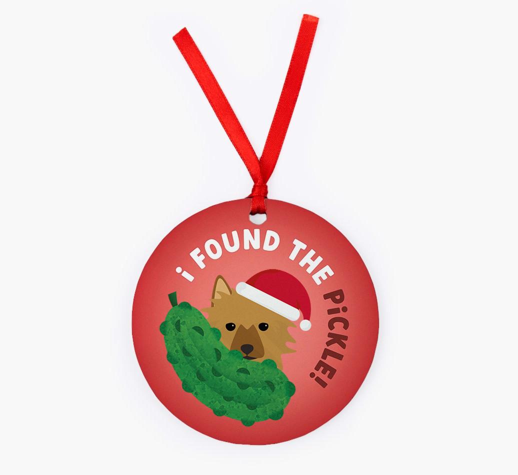 Christmas Pickle: Personalized {breedFullName} Christmas Decoration