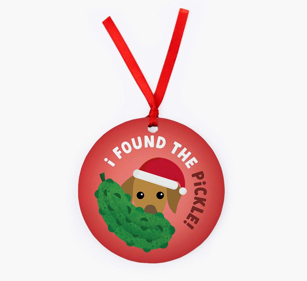 Christmas Pickle: Personalized {breedFullName} Christmas Decoration