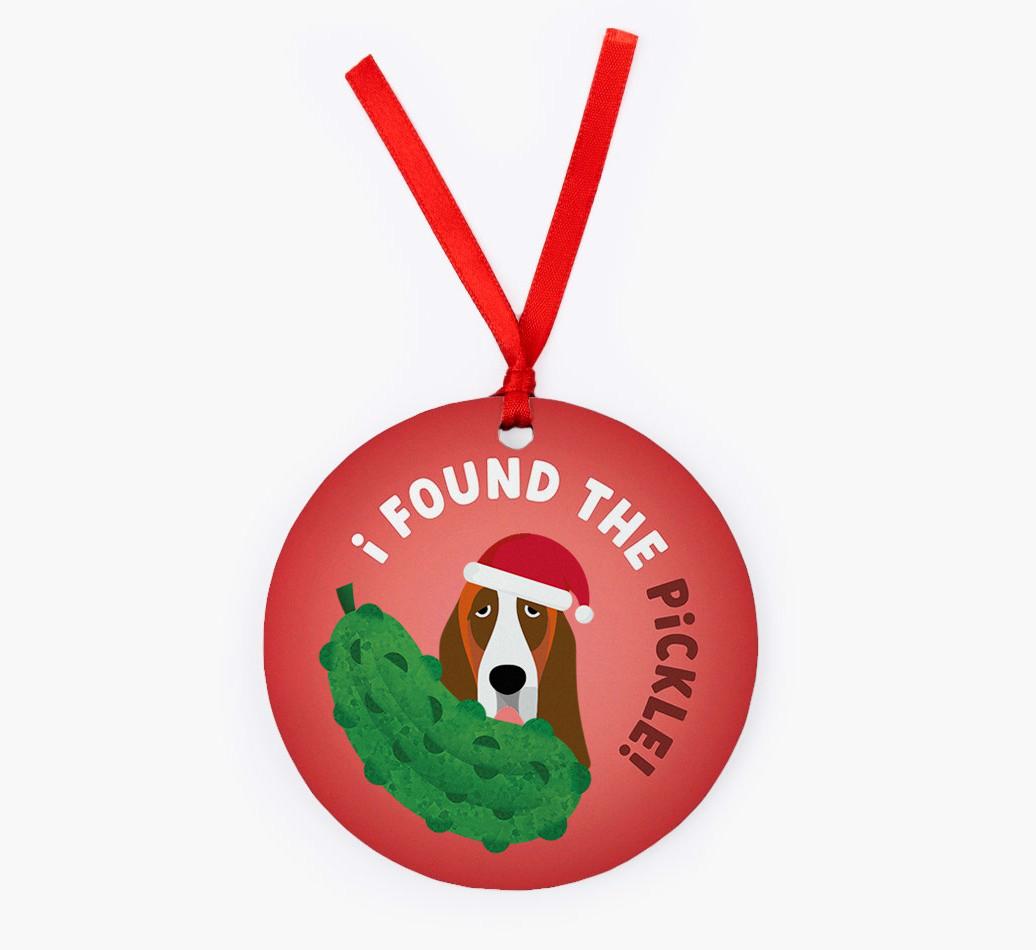 Christmas Pickle: Personalized {breedFullName} Christmas Decoration
