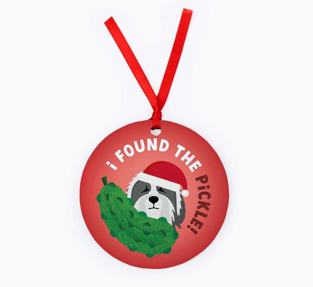 Christmas Pickle: Personalized {breedFullName} Christmas Decoration