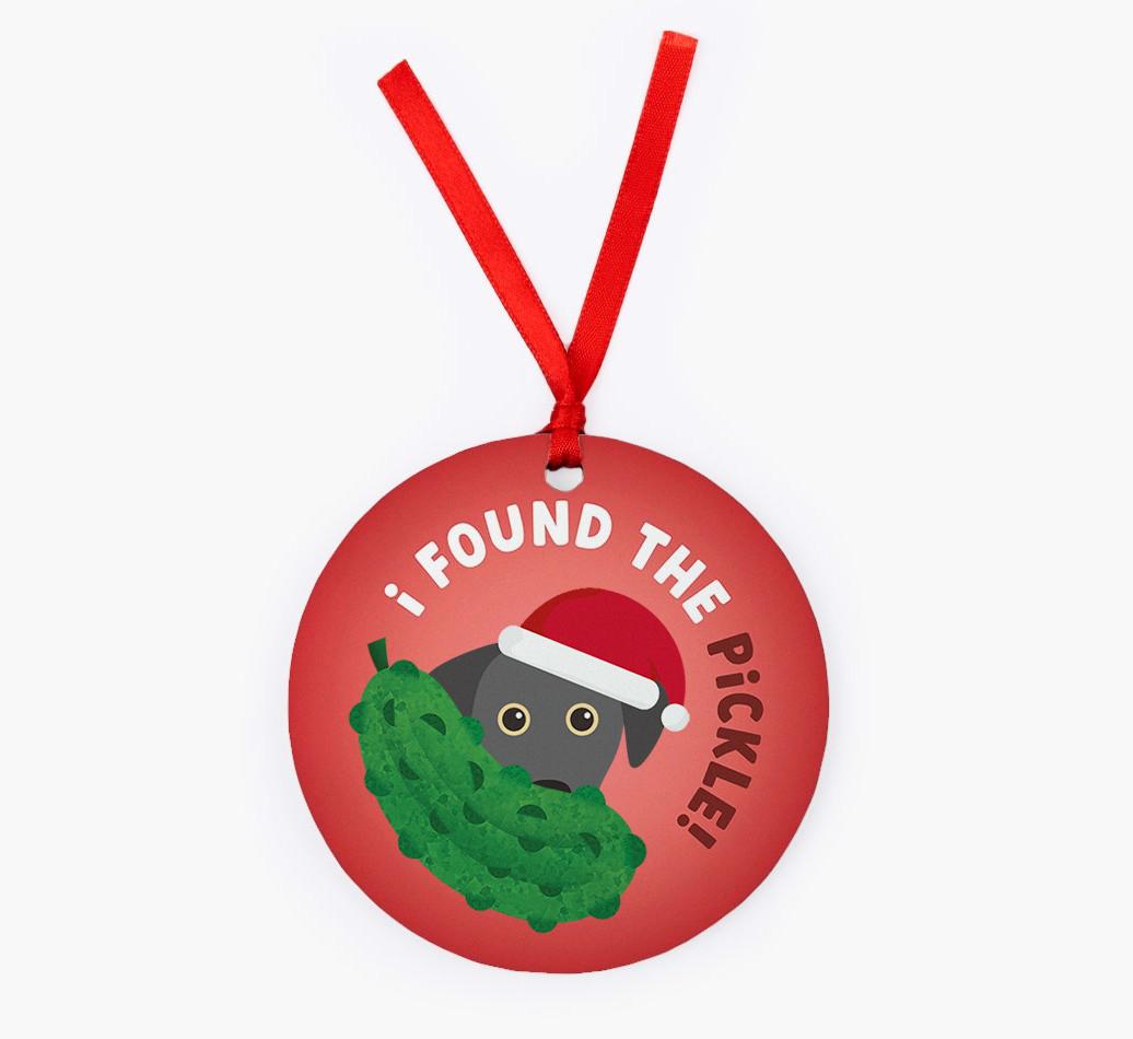 Christmas Pickle: Personalized {breedFullName} Christmas Decoration