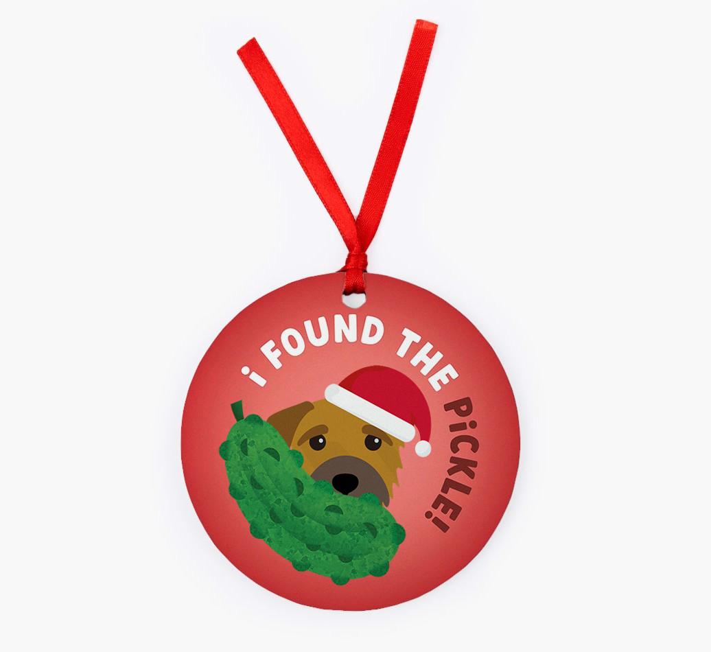 Christmas Pickle: Personalized {breedFullName} Christmas Decoration