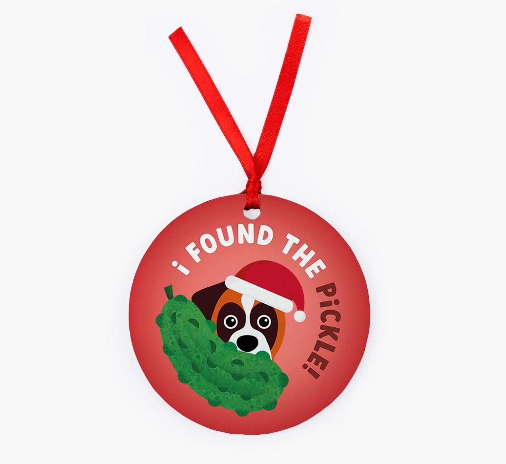 Christmas Pickle: Personalized {breedFullName} Christmas Decoration