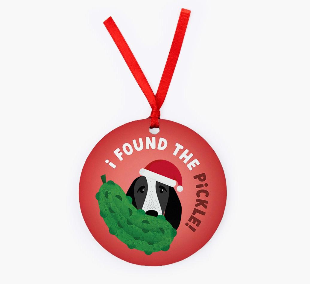Christmas Pickle: Personalized {breedFullName} Christmas Decoration