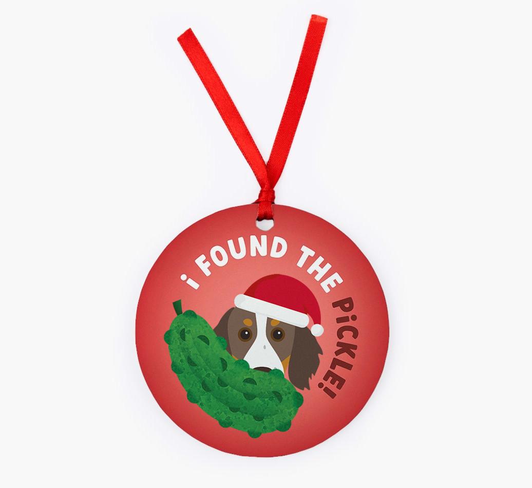 Christmas Pickle: Personalized {breedFullName} Christmas Decoration