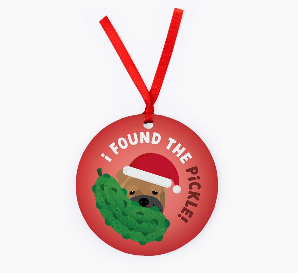 Christmas Pickle: Personalized {breedFullName} Christmas Decoration